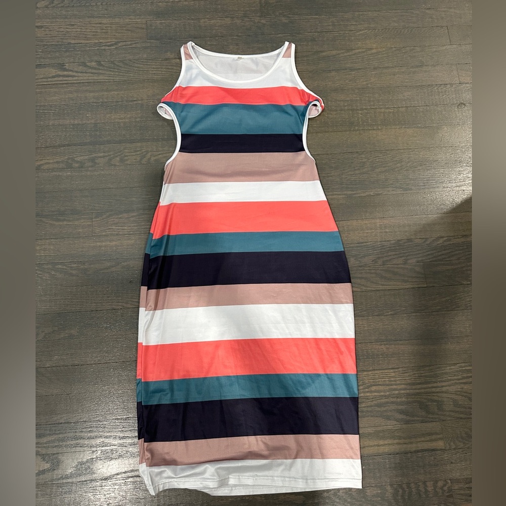 Striped Sleeveless Dress